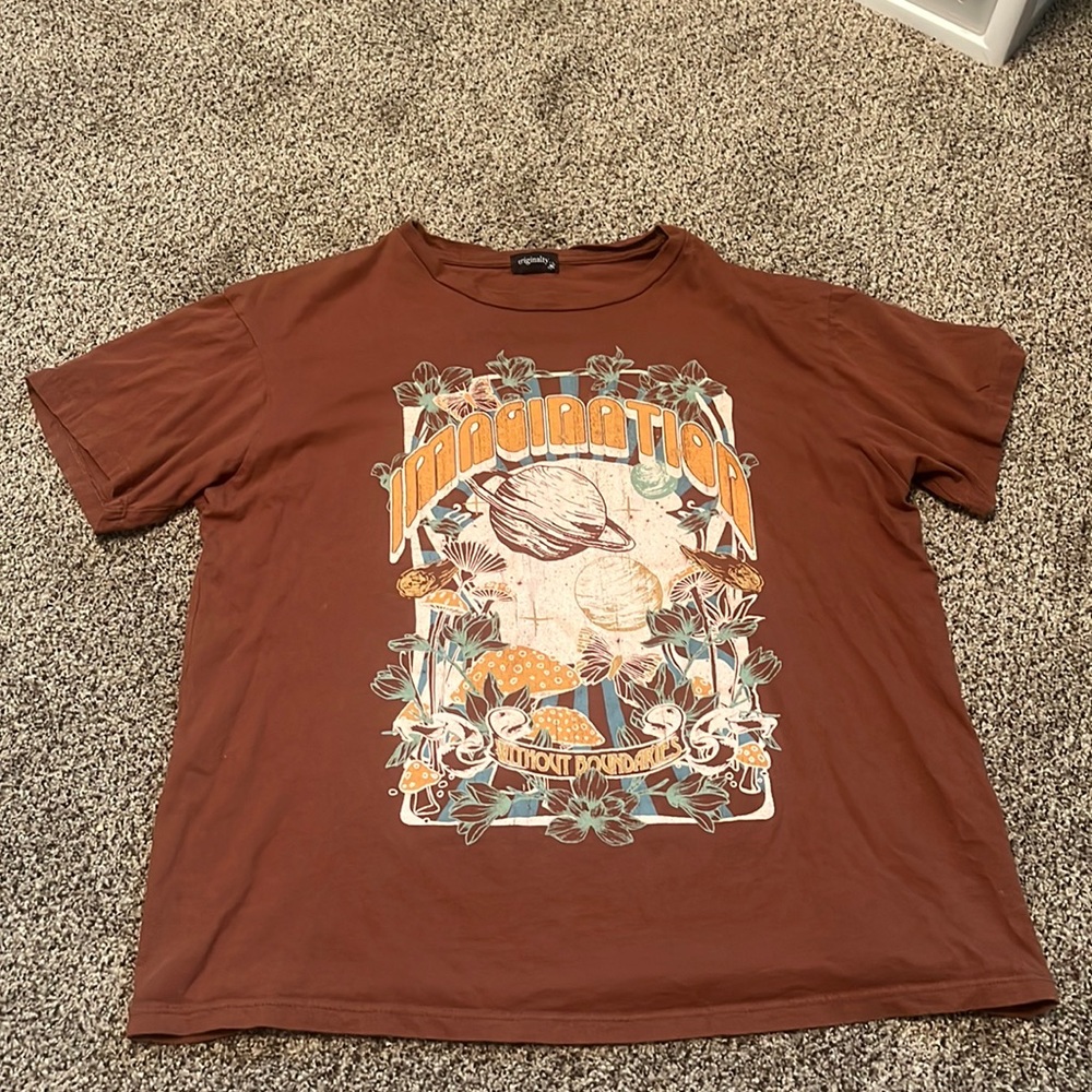 Vintage hippie design graphic tee